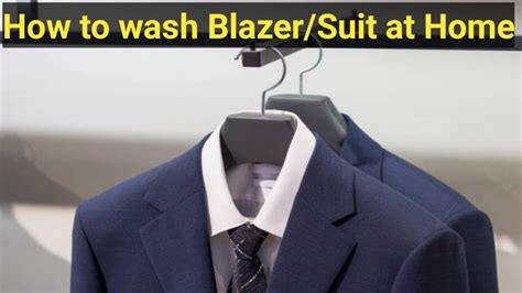 How To Wash A Blazer How to clean a suit at home - YouTube